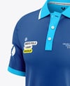 Men's Polo Shirt Mockup - Half Side View