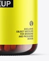 Orange Glass Pills Jar Mockup