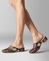 Pair of Mules on Woman's Legs Mockup