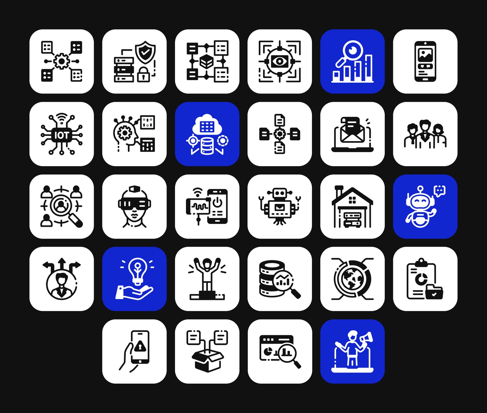 Business Intelligence Icon Set