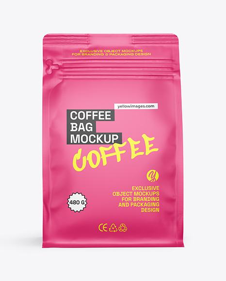 Matte Coffee Bag Mockup