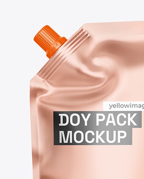 Matte Metallic Doy Pack Mockup
