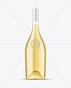 Clear Glass White Wine Bottle Mockup