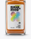 Glass Jar with Pumpkin Pie Spice Mockup