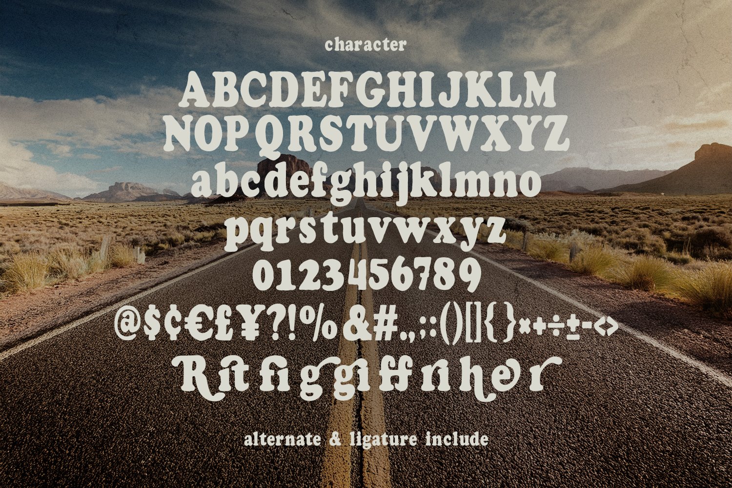 Reity Cegohe Retro Groovy Display Font Modern