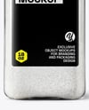 Square Plastic Jar with Fine Salt Mockup
