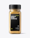 Square Glass Jar with Ground Ginger Mockup