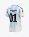 Soccer Jersey Mockup - Back Half Side View