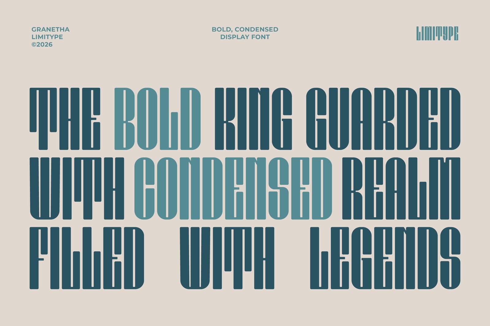 Granetha - Bold Condensed Font