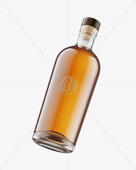 Glass Whisky Bottle Mockup