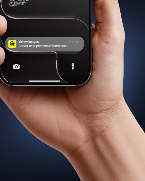 iPhone 17 Air Space Black in a Hand Mockup