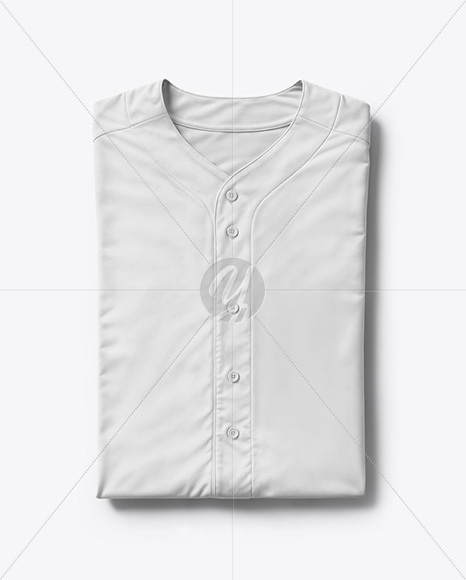 Folded Baseball Jersey Mockup