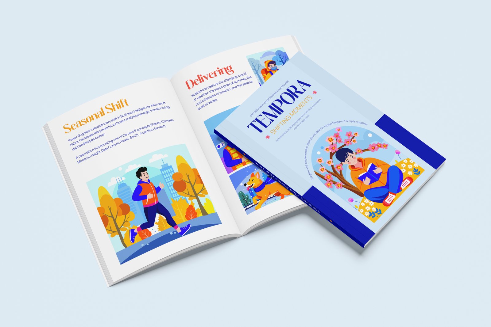 Winter and Seasons Illustrations Set