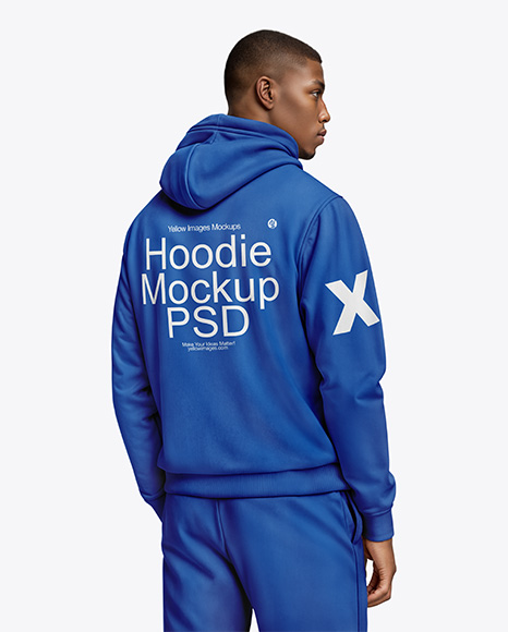 Black Man Wearing a Hoodie and Pants Mockup - Carhartt+Sweatshirts+without+Hoods+for+Men+|+Dungarees