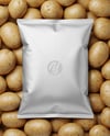 Metallic Chips Pack on Patatoes Mockup