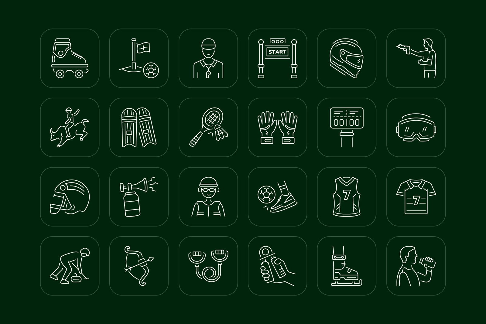 Sports Icon Art Set