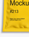Matte Sachet with Zip Lock Mockup