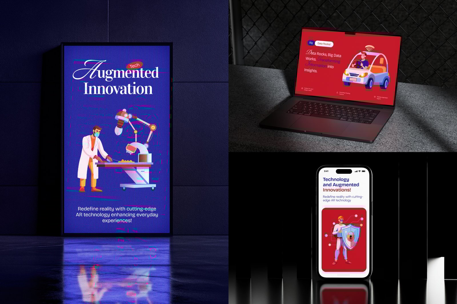 Technology Illustration Set