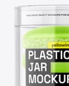 Clear Plastic Tube with Macaron Cookies Mockup