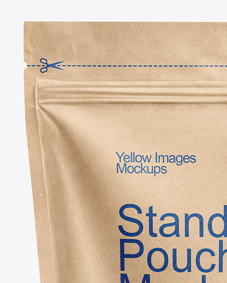 Kraft Stand-up Pouch Mockup