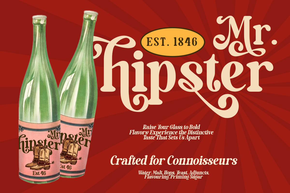 Mocha Brown - Unique Retro Font