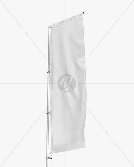 Vertical Sail Flag Mockup
