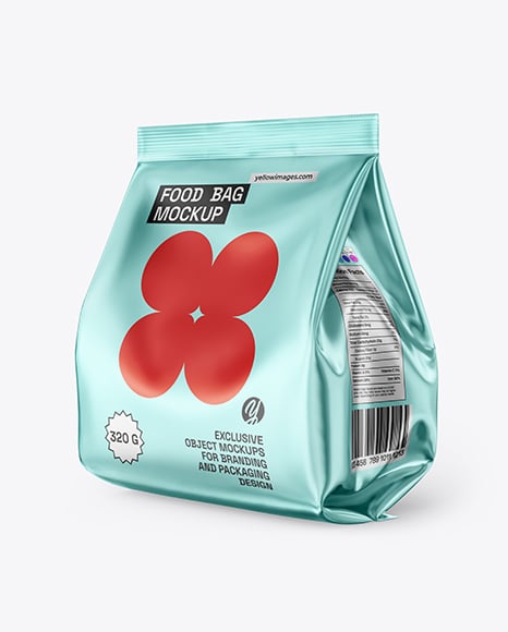 Matte Metallic Package Mockup - Coffee mockup