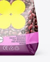 Transparent Package with Beans Mockup