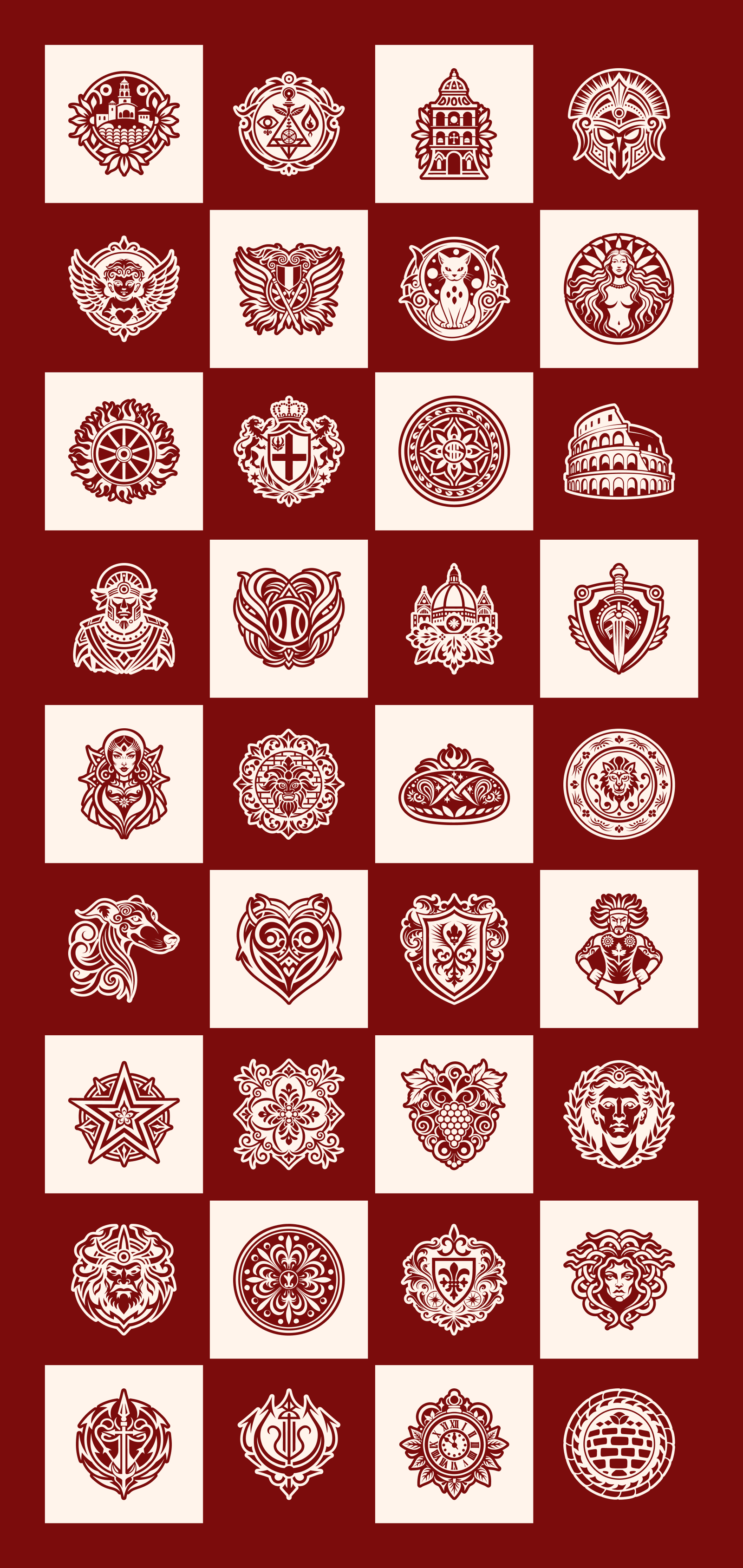 Italian Symbols Art Set