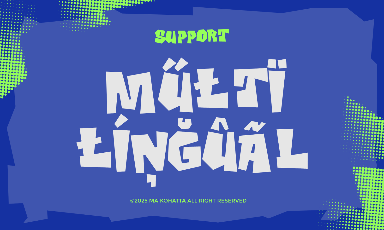 Fang Rift – Bold Blocky Display Font