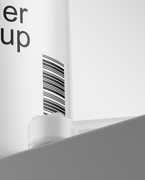 Clear Jar With Powder Mockup