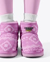 Pair of UGG Boots on Woman's Legs with Leggings Mockup