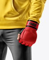 Male UFC Fighter Wearing Track Suit Mockup