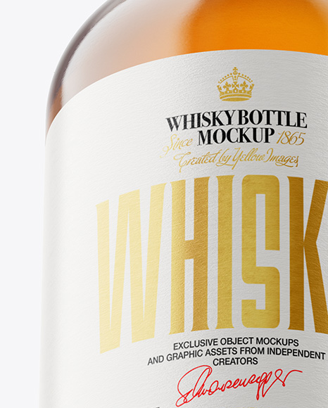 Whiskey Bottle Mockup