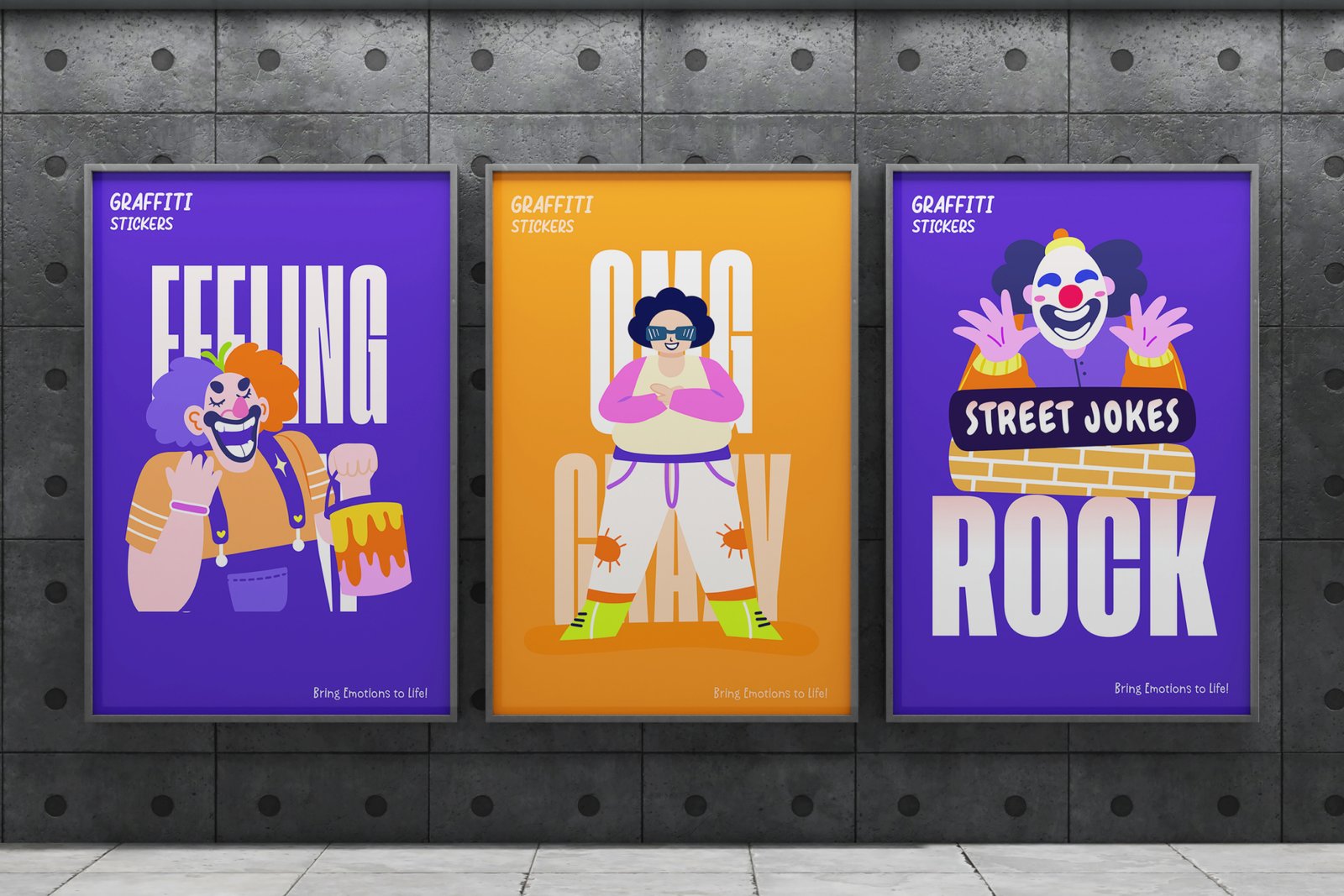 Graffiti Art Stickers Set
