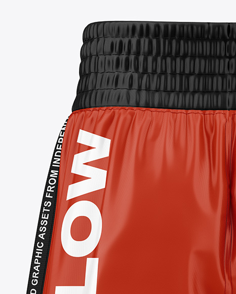Boxing Shorts Mockup - Back View