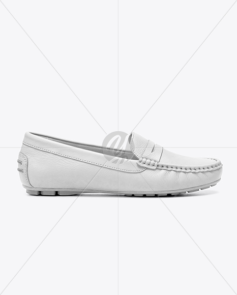Women's Leather Moccasin Mockup