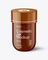 Glossy Cosmetic Jar Mockup