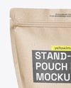 Kraft Paper Stand-Up Pouch Mockup
