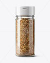 Spice Jar with Ground Pepper Mix Mockup