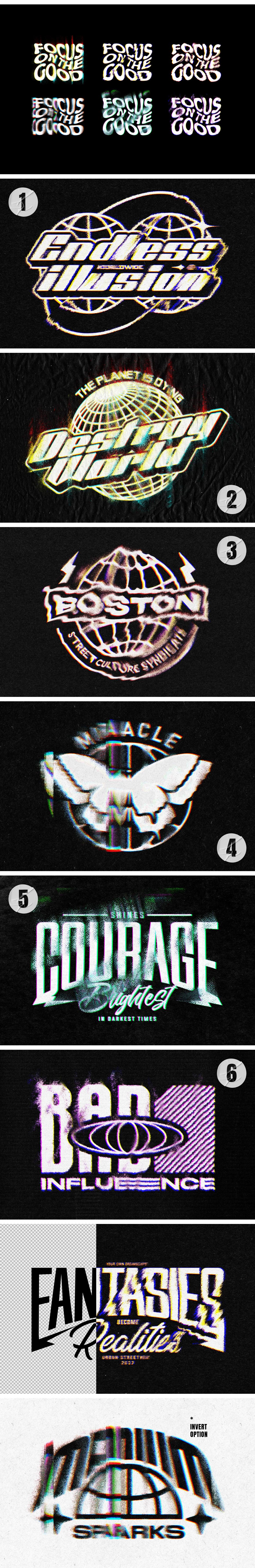 Glitch Distort Text &amp; Logo Effect