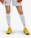 Female Soccer Goalkeeper Wearing Long Sleeve Jersey Mockup