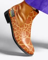 Chelsea Boots on Woman's Legs with Pants Mockup