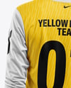 Female Soccer Goalkeeper Wearing Long Sleeve Jersey Mockup
