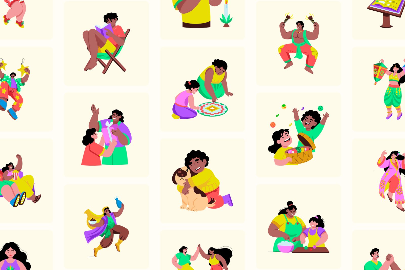 New Year Illustrations Bundle