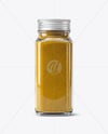 Glass Jar with Curry Powder Mockup
