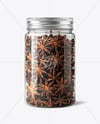 Plastic Jar with Star Anise Mockup
