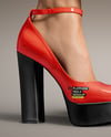 Platform Heels on Woman's Legs Mockup