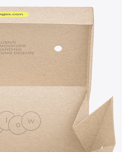 Kraft Paper Takeaway Food Box Mockup