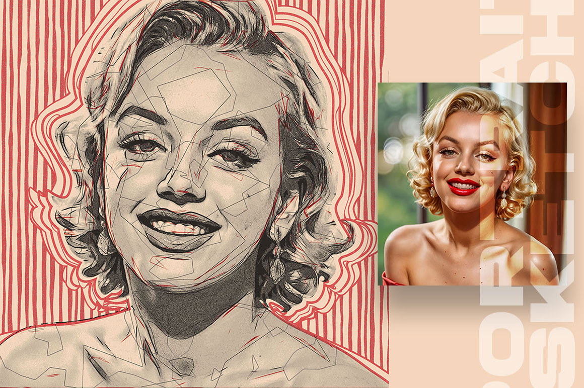 Portrait Sketch Photo Effects